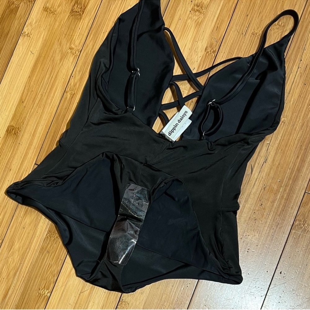NWT Anthropologie x Dippin Daisy's Bliss One-Piece Swimsuit In Black Size XS - Picture 10 of 16